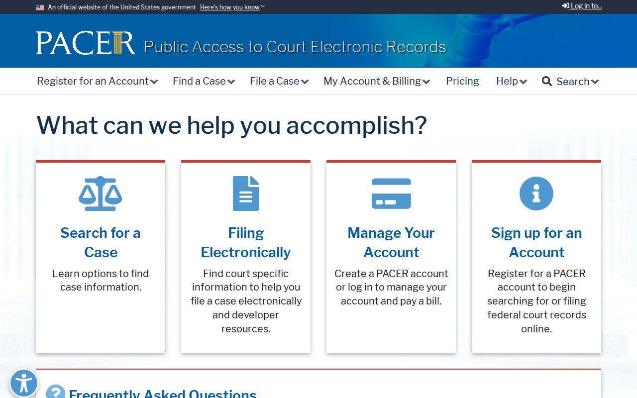 PACER access for federal criminal cases in Westchester County