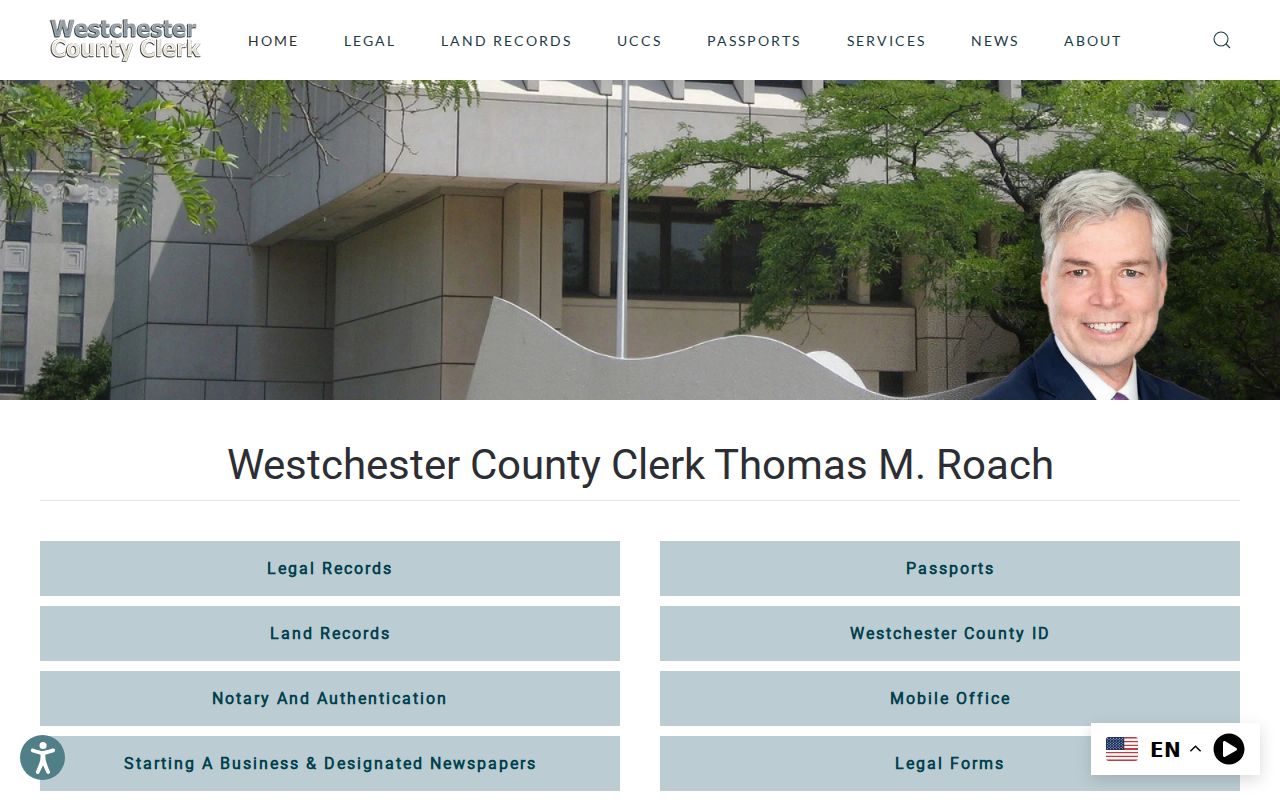 Westchester County criminal court records and County Clerk services